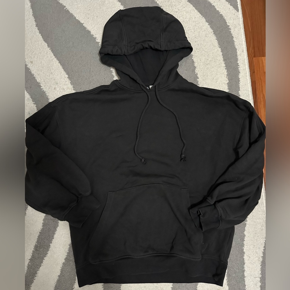 HM Divided Black Hoodie Sweatshirt Size xs